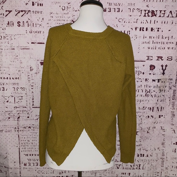 Madewell Mustard open back sweater - Picture 5 of 6